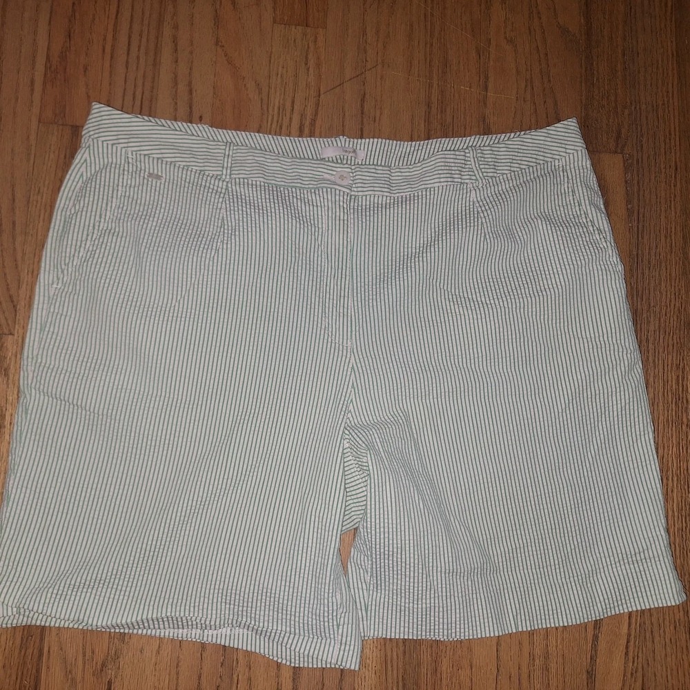 Vintage Liz Golf Green Pleated Shorts Preppy Cruise Women's Size 16
